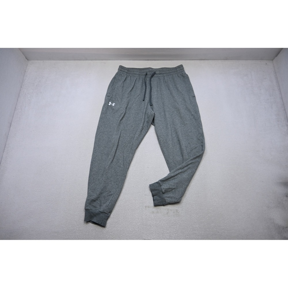 Under Armour Jogger‎ Sweatpants Mens XL Gray Cotton Blend Athletic Excellent
